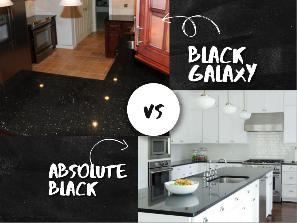 Absolute Black Vs Black Galaxy Granite