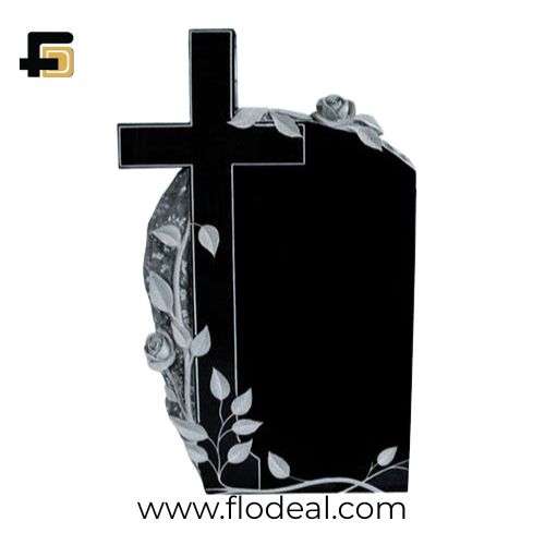 absolute black headstone