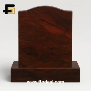 red multicolor granite headstone