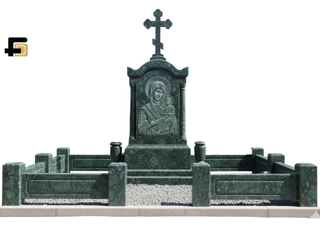 russian othodox green marble monuments