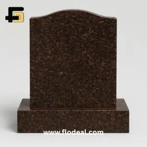Tan Brown Granite Headstone