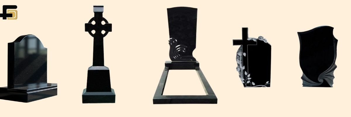 Absolute Black Granite Monuments Design