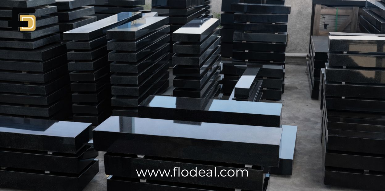 Extra Premium Black Granite Monuments No Epoxy No Color